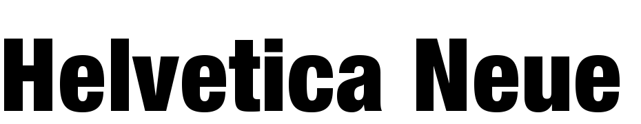 Helvetica Neue 97 Black Condensed Yazı tipi ücretsiz indir